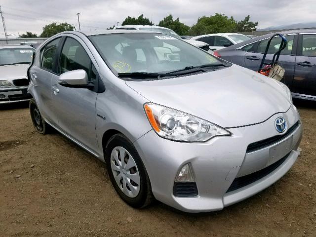 JTDKDTB33C1025026 - 2012 TOYOTA PRIUS C SILVER photo 1