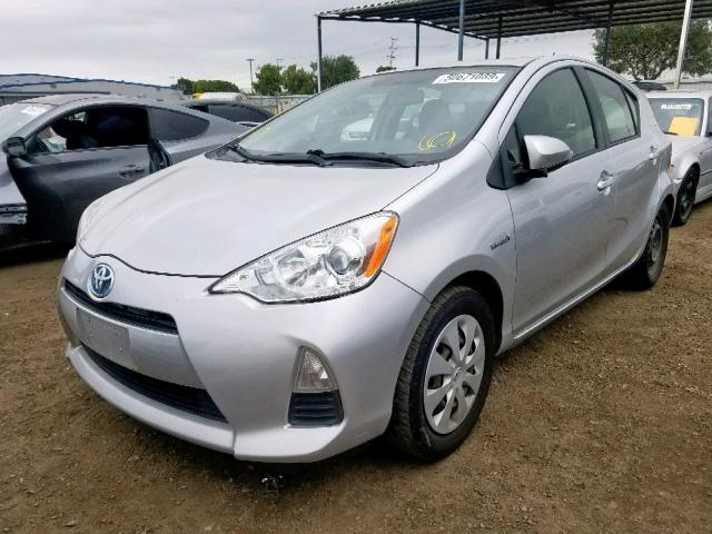 JTDKDTB33C1025026 - 2012 TOYOTA PRIUS C SILVER photo 2