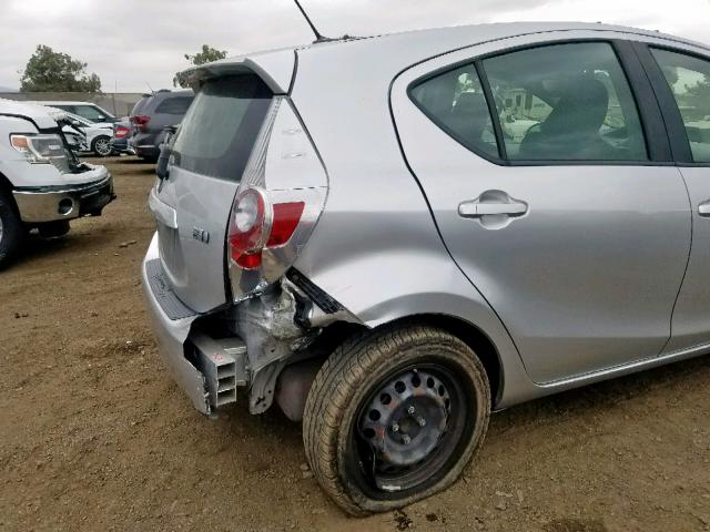 JTDKDTB33C1025026 - 2012 TOYOTA PRIUS C SILVER photo 9