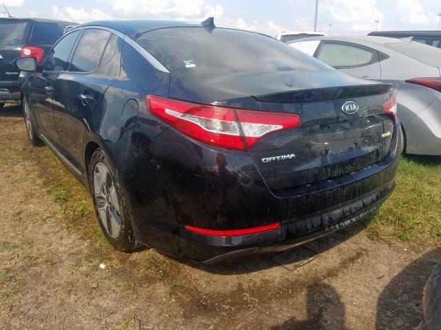 KNAGM4AD3C5010523 - 2012 KIA OPTIMA HYB BLACK photo 3