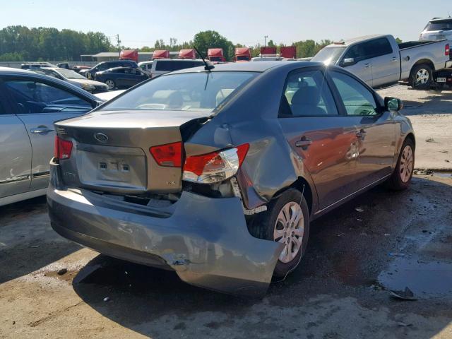 KNAFU4A26B5360401 - 2011 KIA FORTE EX GRAY photo 4