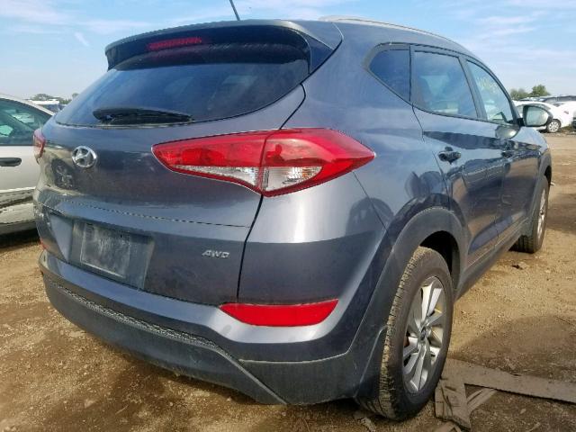 KM8J3CA44GU056911 - 2016 HYUNDAI TUCSON LIM GRAY photo 4