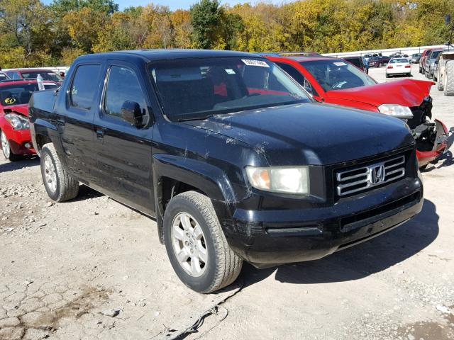 2HJYK16587H510698 - 2007 HONDA RIDGELINE BLACK photo 1