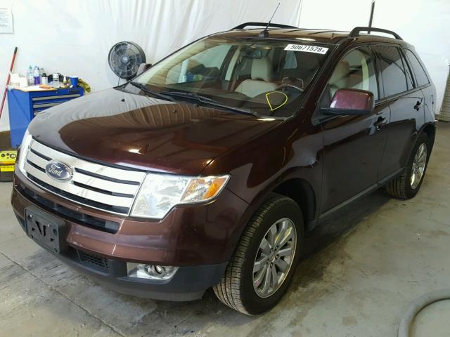 2FMDK3JC8ABB33588 - 2010 FORD EDGE SEL BURGUNDY photo 2