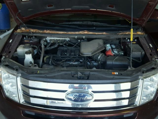 2FMDK3JC8ABB33588 - 2010 FORD EDGE SEL BURGUNDY photo 7