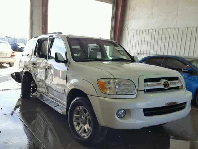 5TDBT48A46S259035 - 2006 TOYOTA SEQUOIA LI WHITE photo 1