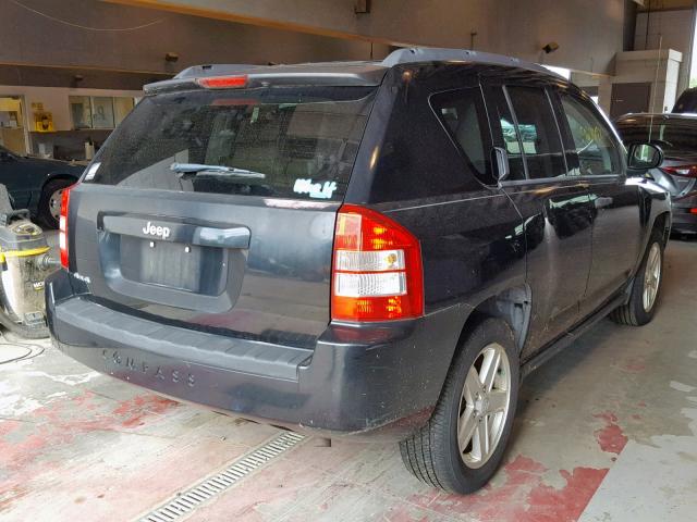 1J8FF47W57D198497 - 2007 JEEP COMPASS BLACK photo 4