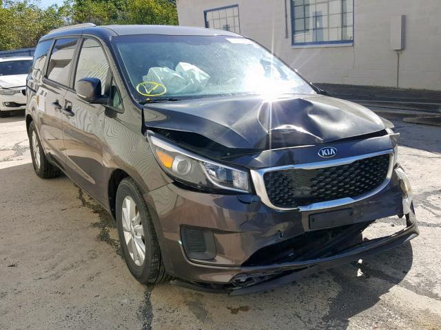 KNDMB5C1XF6065487 - 2015 KIA SEDONA LX BROWN photo 1