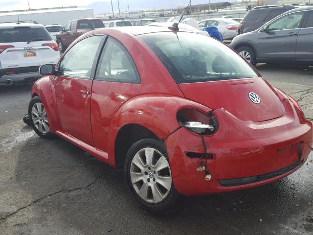 3VWPW31C09M517586 - 2009 VOLKSWAGEN NEW BEETLE წითელი ფოტო 3