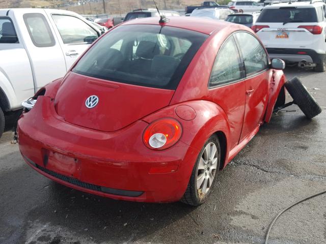 3VWPW31C09M517586 - 2009 VOLKSWAGEN NEW BEETLE წითელი ფოტო 4