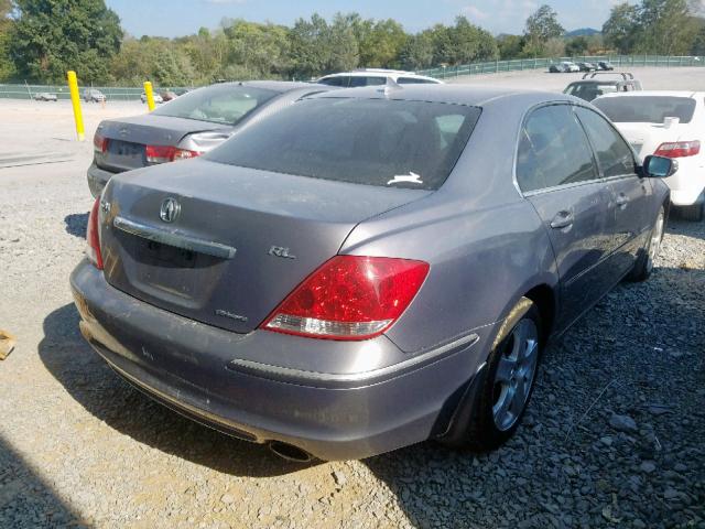 JH4KB16575C017796 - 2005 ACURA RL SILVER photo 4