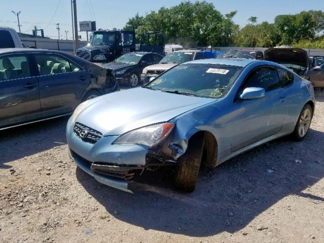 KMHHT6KD9AU004115 - 2010 HYUNDAI GENESIS CO BLUE photo 2