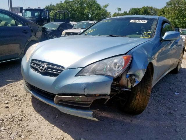 KMHHT6KD9AU004115 - 2010 HYUNDAI GENESIS CO BLUE photo 9