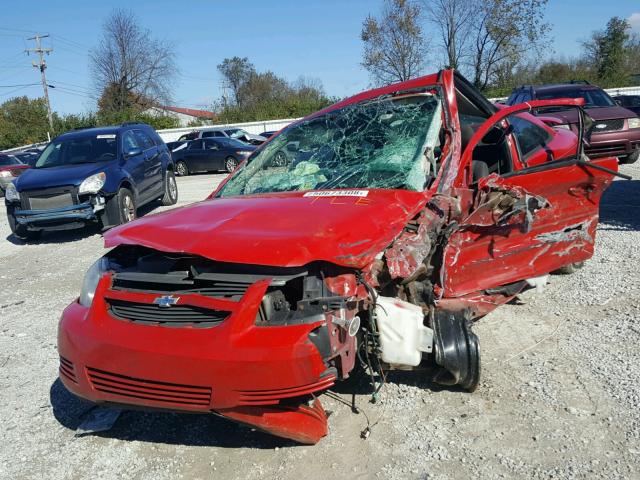 1G1AL18HX97220318 - 2009 CHEVROLET COBALT LT RED photo 2