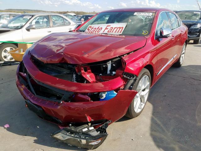 2G1125S36J9144798 - 2018 CHEVROLET IMPALA PRE RED photo 2