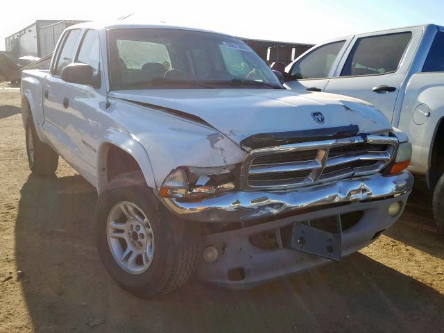 1B7HG48N42S615146 - 2002 DODGE DAKOTA QUA WHITE photo 1