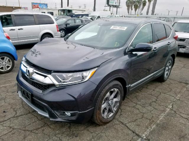 7FARW1H81HE029451 - 2017 HONDA CR-V EXL GRAY photo 2