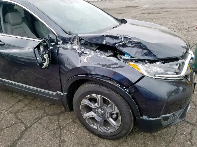 7FARW1H81HE029451 - 2017 HONDA CR-V EXL GRAY photo 9