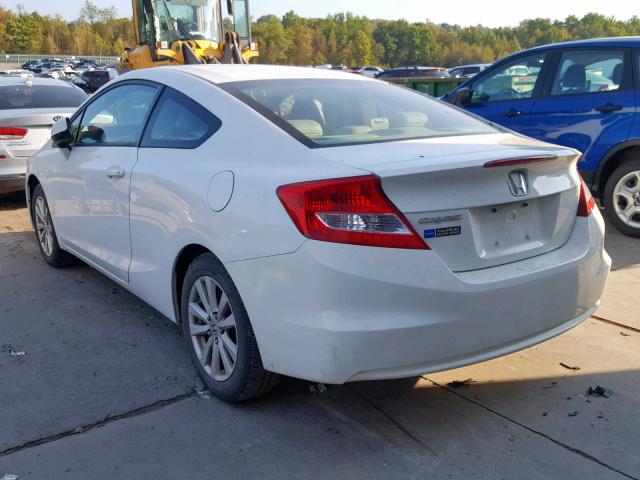 2HGFG3B14CH536559 - 2012 HONDA CIVIC EXL 白色 照片 3