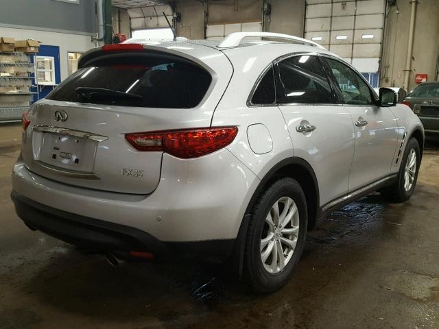 JN8AS1MW6CM154085 - 2012 INFINITI FX35 SILVER photo 4