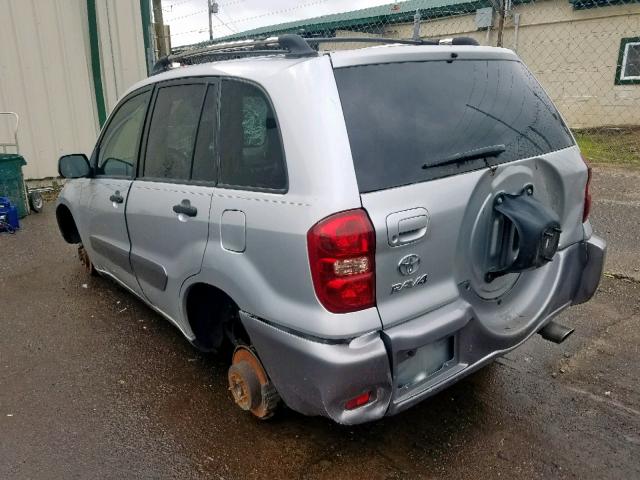 JTEGD20V150093687 - 2005 TOYOTA RAV4 SILVER photo 3