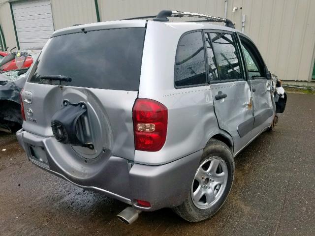 JTEGD20V150093687 - 2005 TOYOTA RAV4 SILVER photo 4