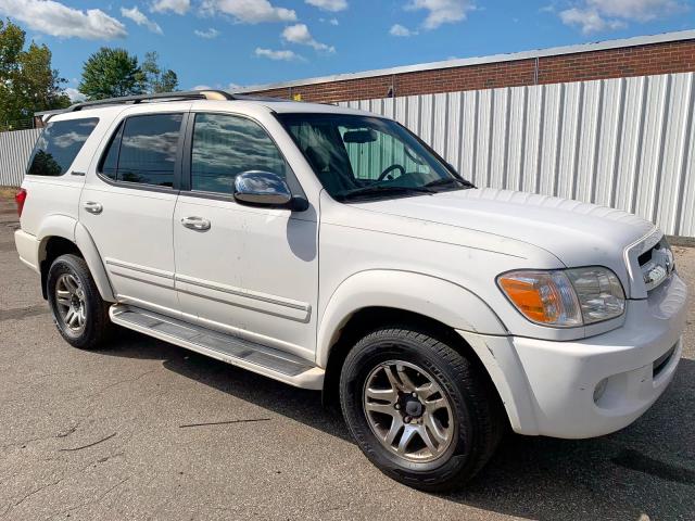 5TDBT48A77S283525 - 2007 TOYOTA SEQUOIA LI WHITE photo 1