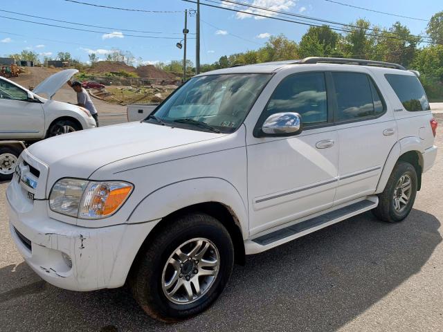 5TDBT48A77S283525 - 2007 TOYOTA SEQUOIA LI WHITE photo 2