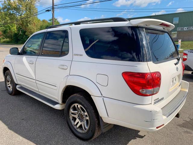 5TDBT48A77S283525 - 2007 TOYOTA SEQUOIA LI WHITE photo 3