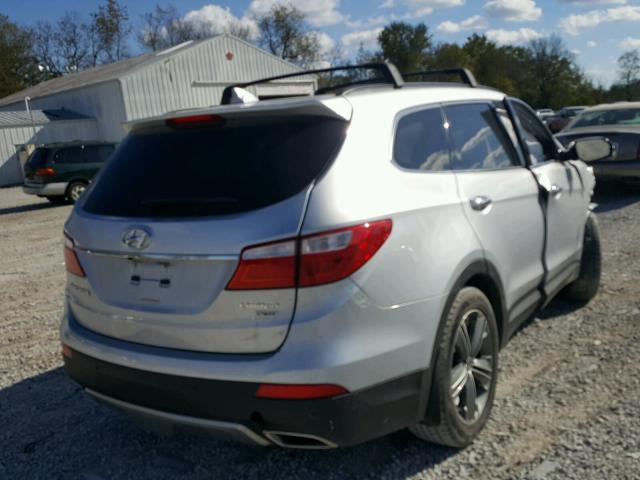 KM8SR4HF6GU135528 - 2016 HYUNDAI SANTA FE S SILVER photo 4