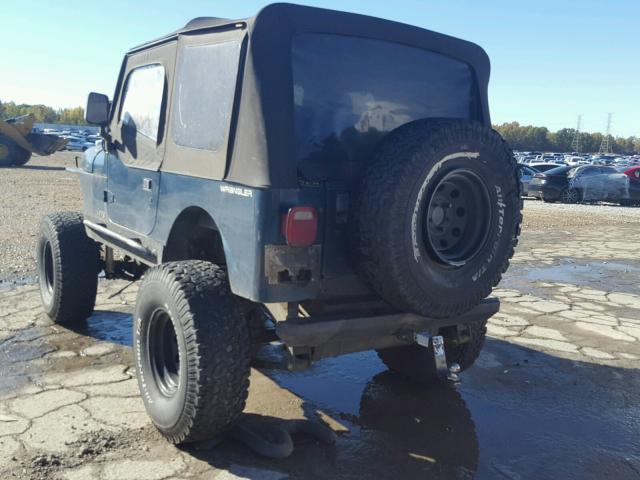 1J4FY19P8SP281669 - 1995 JEEP WRANGLER / GREEN photo 3