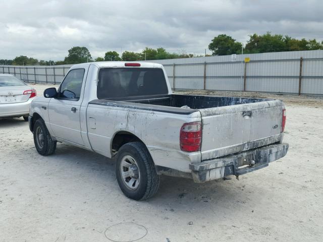 1FTYR10DX4PB12271 - 2004 FORD RANGER SILVER photo 3