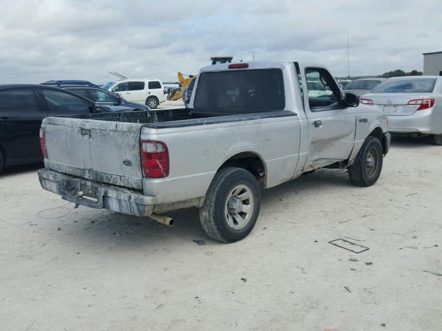 1FTYR10DX4PB12271 - 2004 FORD RANGER SILVER photo 4