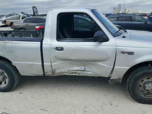 1FTYR10DX4PB12271 - 2004 FORD RANGER SILVER photo 9