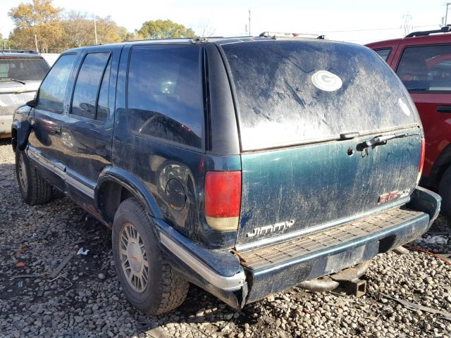 1GKDT13W1T2558385 - 1996 GMC JIMMY GREEN photo 3