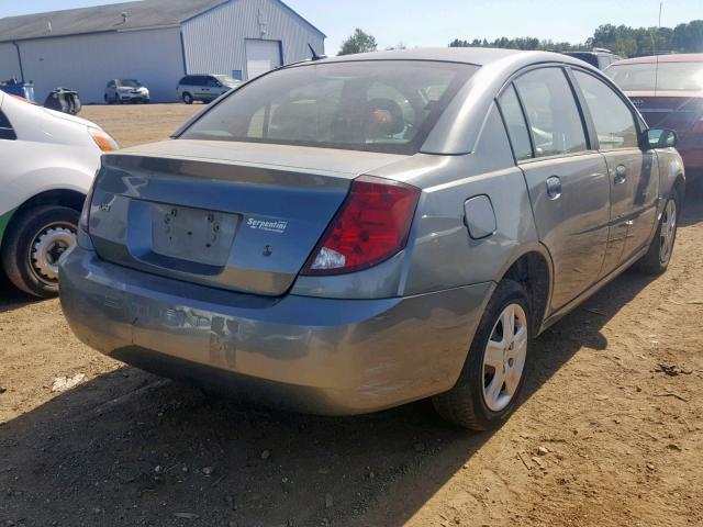 1G8AJ55F47Z186170 - 2007 SATURN ION LEVEL GRAY photo 4