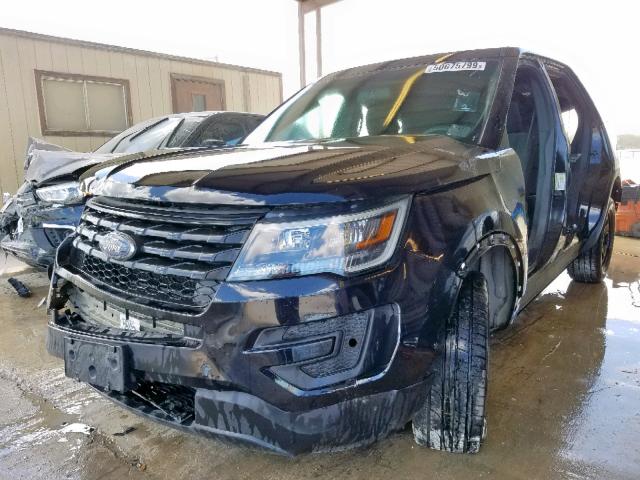 1FM5K8AR4HGB33645 - 2017 FORD EXPLORER P TWO TONE photo 2