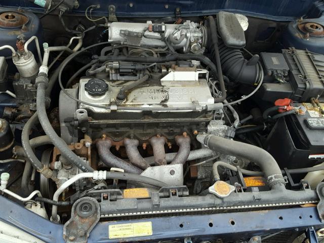 JA3AY26C51U044000 - 2001 MITSUBISHI MIRAGE ES BLUE photo 7