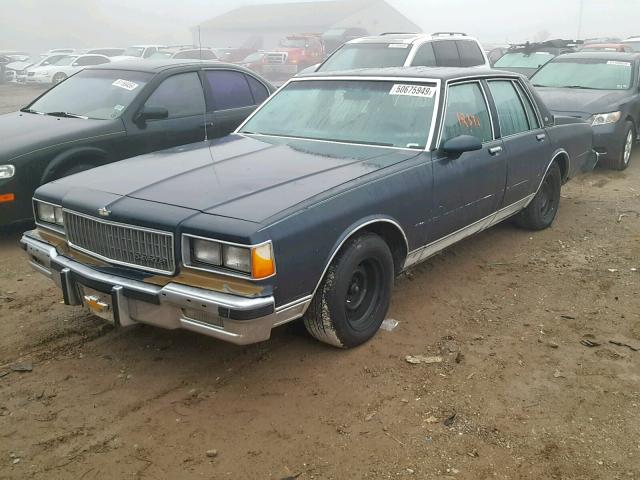 1G1BN69H8GY159892 - 1986 CHEVROLET CAPRICE CL BLUE photo 2