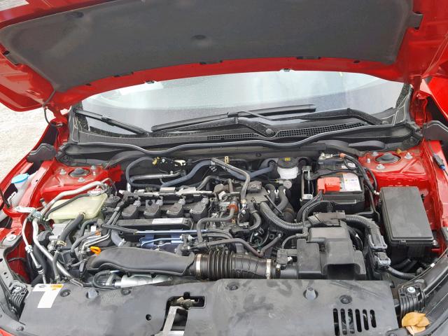 JHMFC1F30KX011758 - 2019 HONDA CIVIC EX RED photo 7