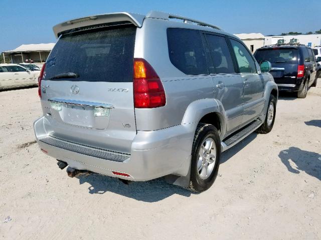 JTJBT20X660121341 - 2006 LEXUS GX 470 SILVER photo 4