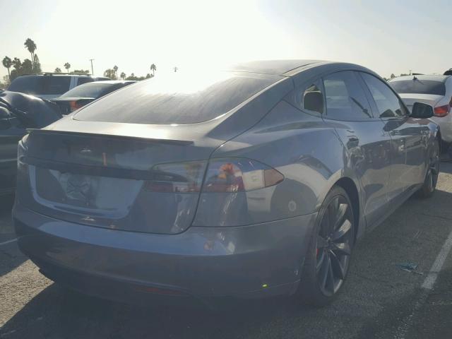 5YJSA1DP9DFP08581 - 2013 TESLA MODEL S Մոխրագույն լուսանկար 4