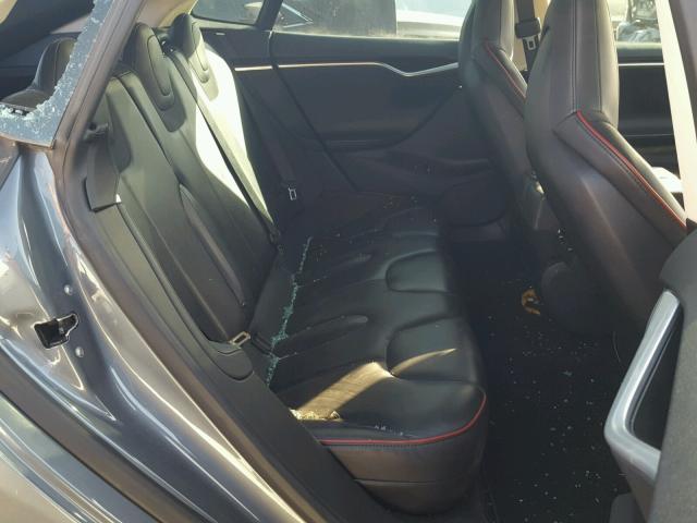 5YJSA1DP9DFP08581 - 2013 TESLA MODEL S Մոխրագույն լուսանկար 6