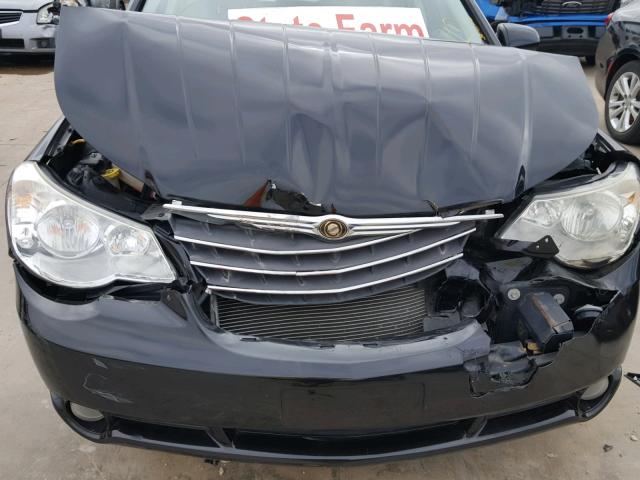 1C3LC66KX7N694066 - 2007 CHRYSLER SEBRING LI BLACK photo 7