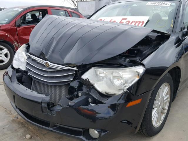 1C3LC66KX7N694066 - 2007 CHRYSLER SEBRING LI BLACK photo 9