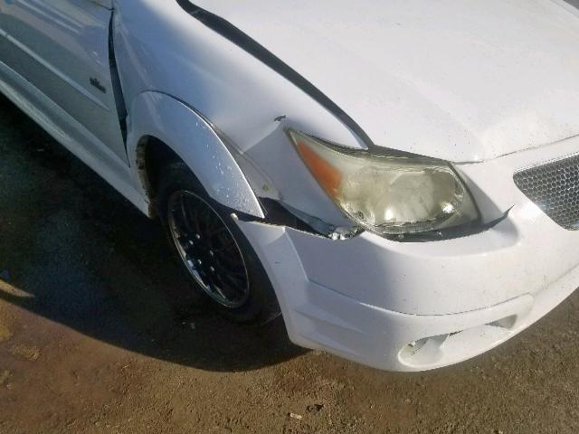 5Y2SL65826Z459052 - 2006 PONTIAC VIBE WHITE photo 9