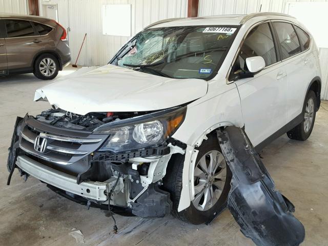 5J6RM3H71DL029326 - 2013 HONDA CR-V EXL WHITE photo 2