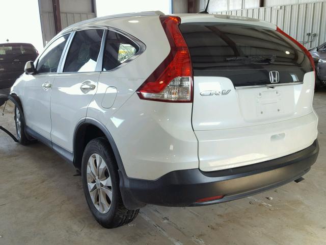 5J6RM3H71DL029326 - 2013 HONDA CR-V EXL WHITE photo 3