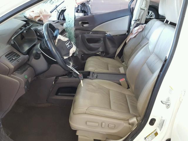 5J6RM3H71DL029326 - 2013 HONDA CR-V EXL WHITE photo 5