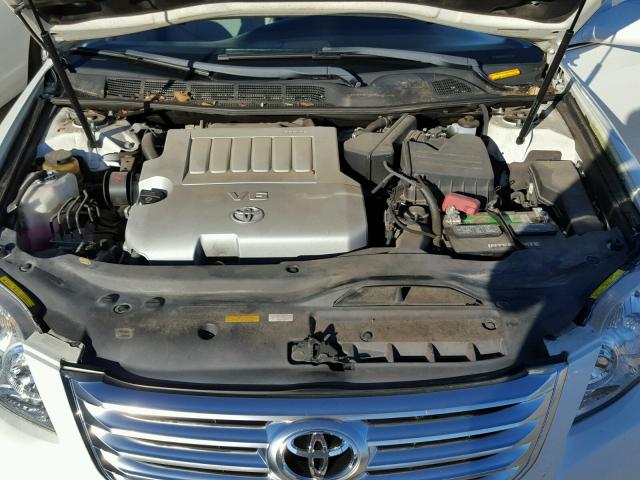 4T1BK36B88U305226 - 2008 TOYOTA AVALON XL WHITE photo 7